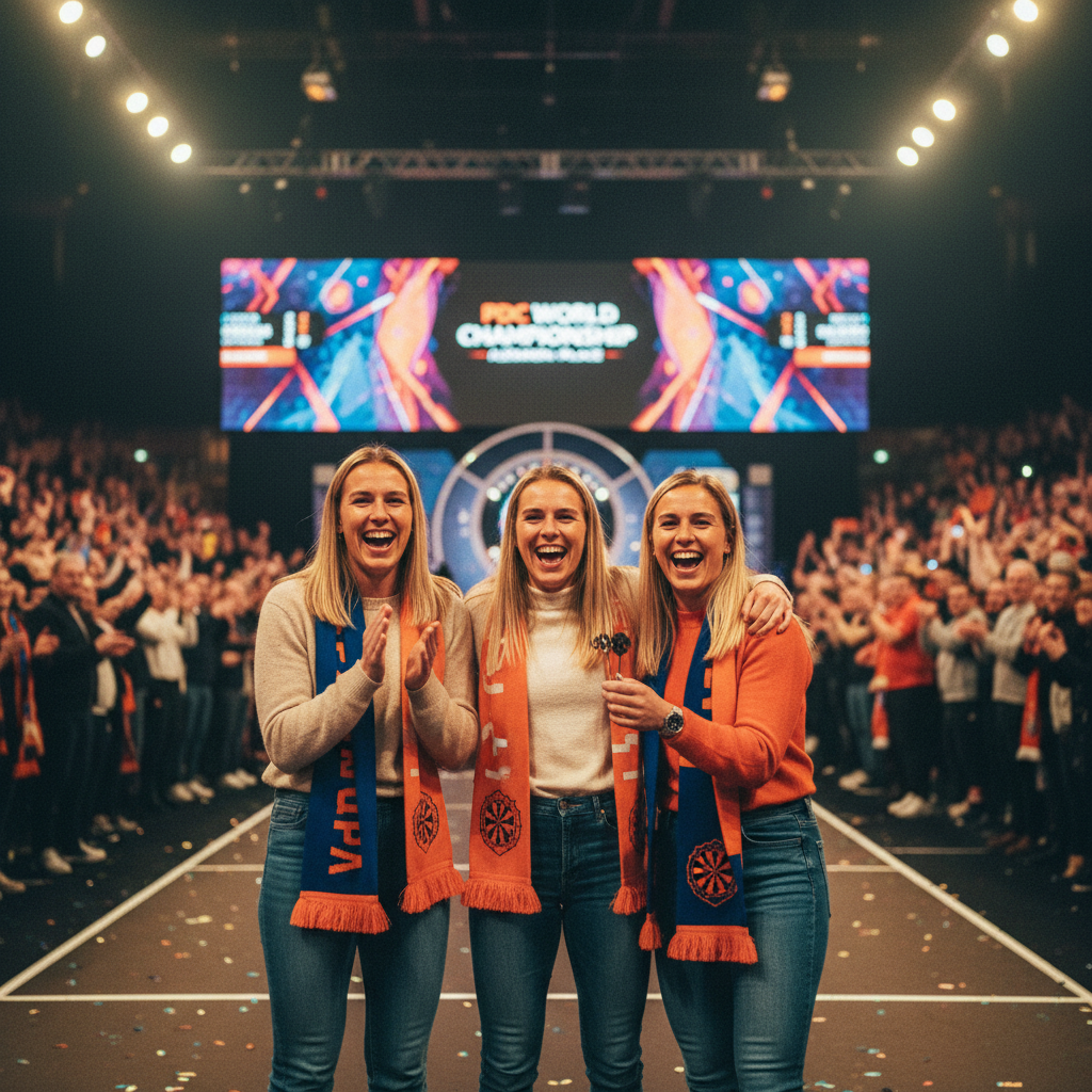 Oranje Leeuwinnen ontspannen bij WK Darts tijdens winterstop