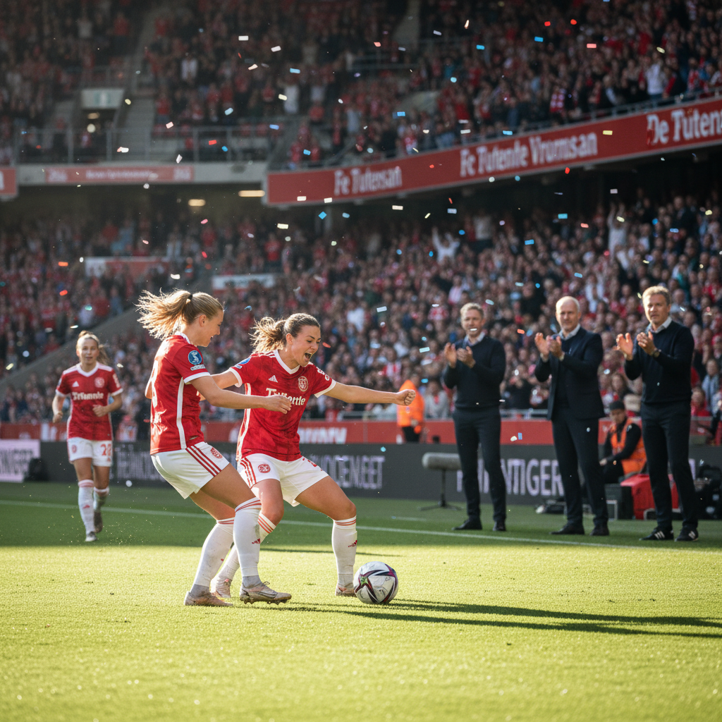 FC Twente Vrouwen kijkt terug op succesvol seizoen met dubbele winst