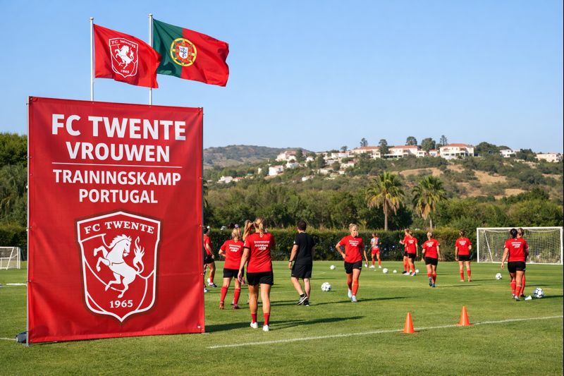 FC Twente Vrouwen op weg naar zonovergoten trainingskamp in Portugal