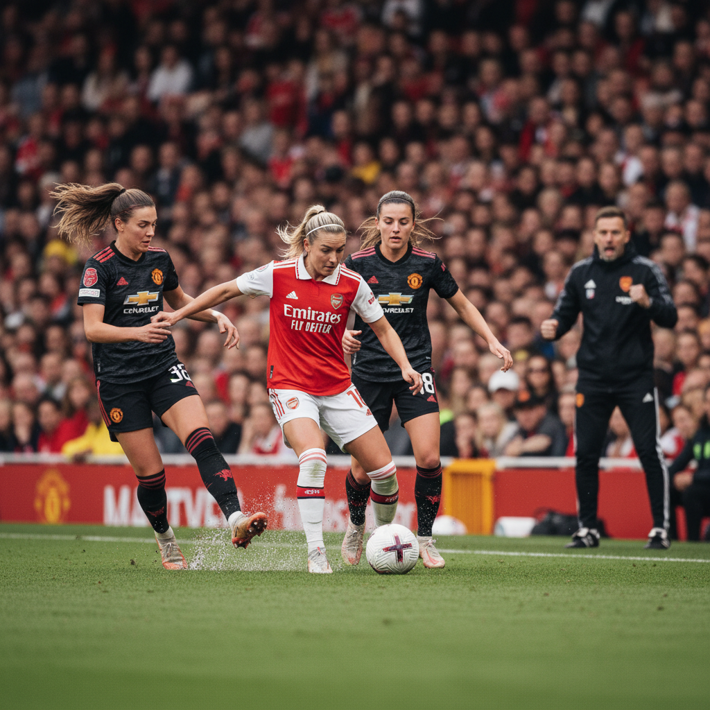 Arsenal en Manchester United delen de punten in teleurstellend WSL-duel