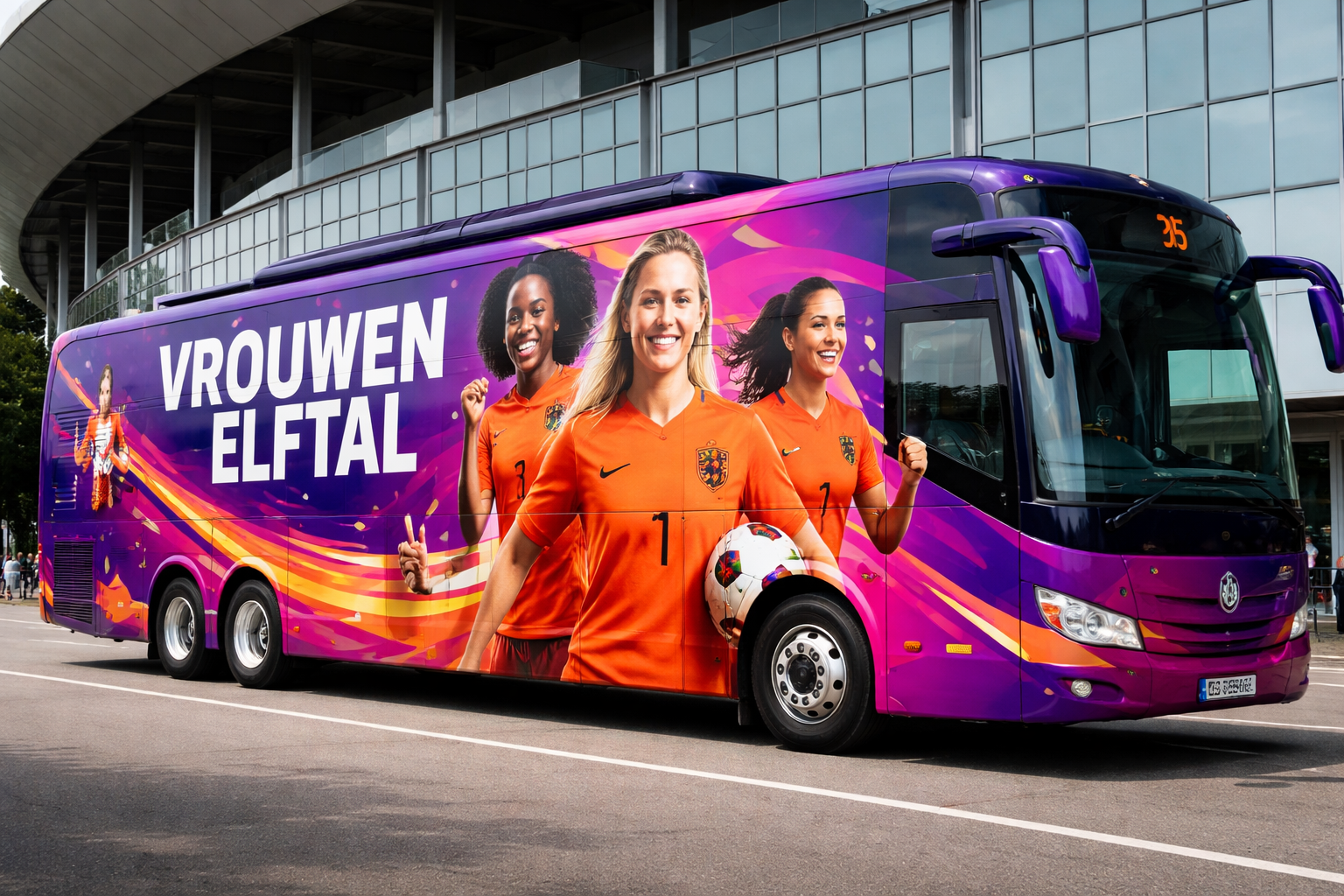 Erdoğan schenkt Turkse vrouwenvoetbalclub Yüksekovaspor gloednieuwe teambus