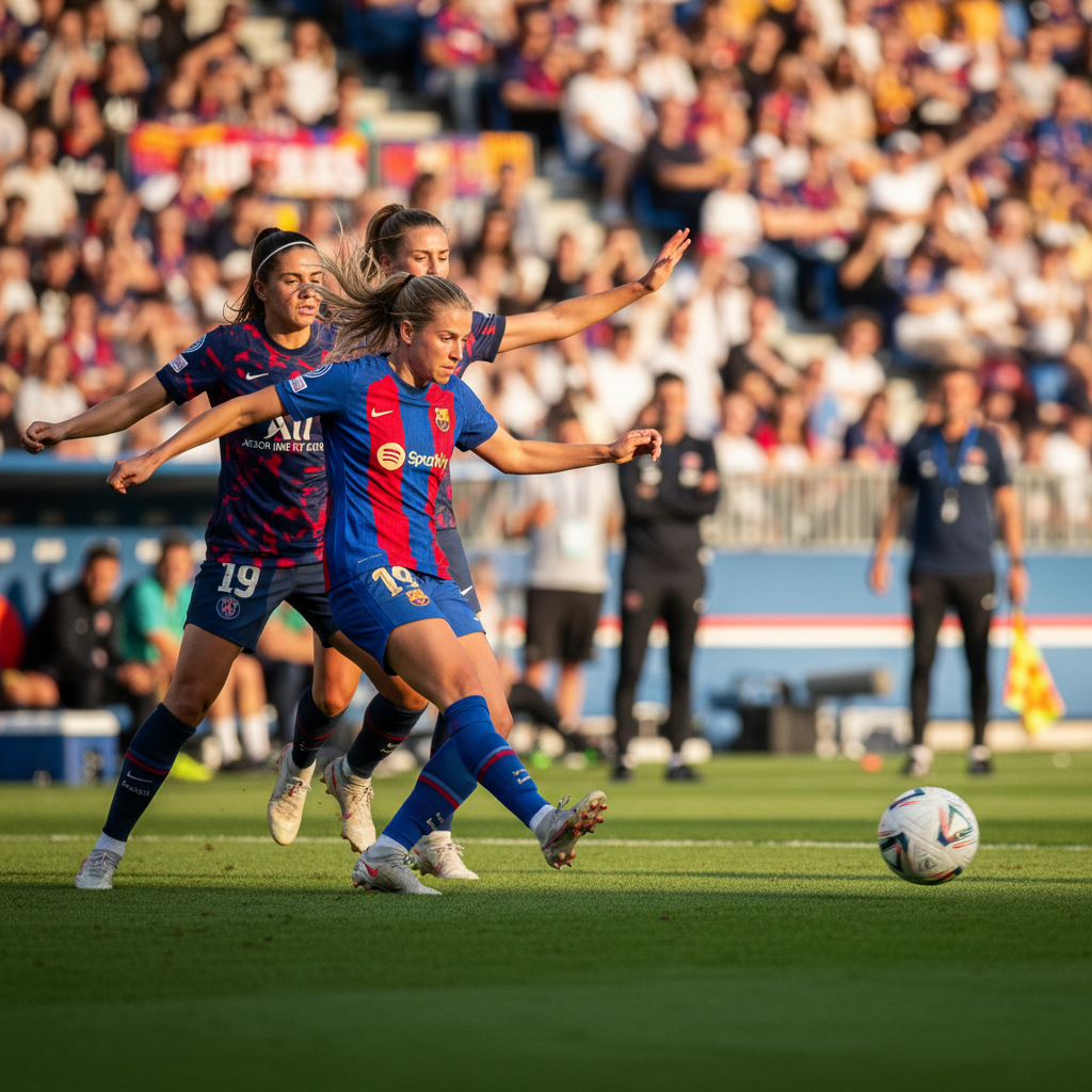 Puntenstraf PSG Vrouwen heeft grote impact op titelstrijd, Brugts excelleert bij Barça