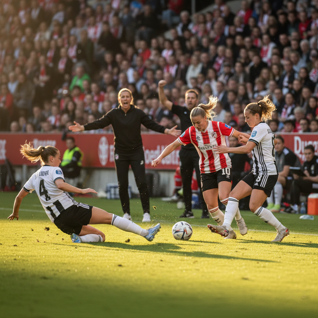 FC Twente en Ajax delen de punten in spannende Eredivisie Vrouwen topwedstrijd