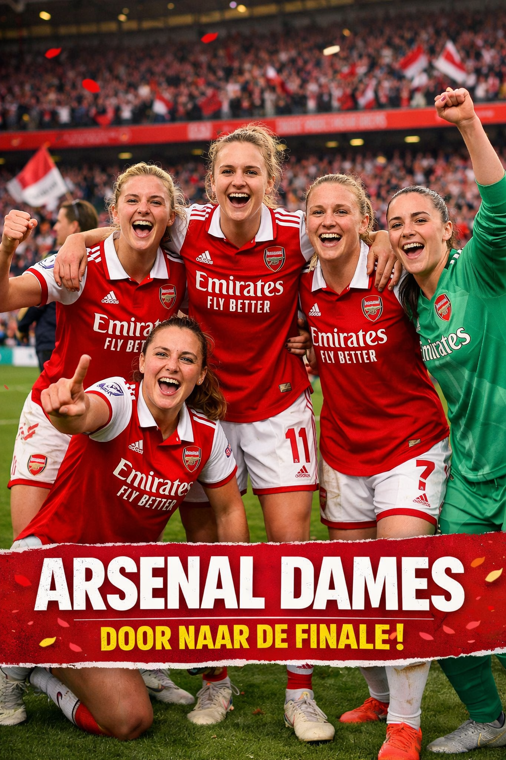 Arsenal overtuigend door naar de finale van de FIFA Women's Champions Cup!!