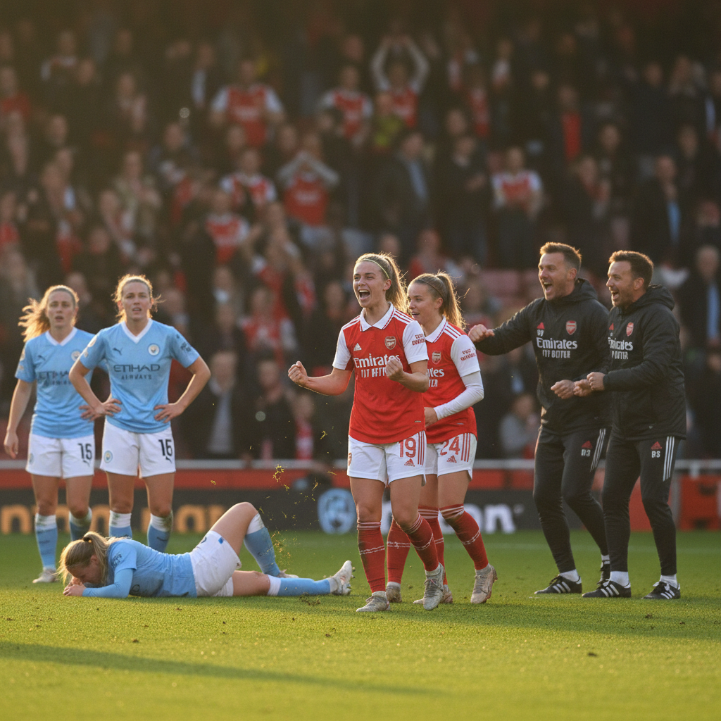 Arsenal verslaat Manchester City in spannende WSL-clash