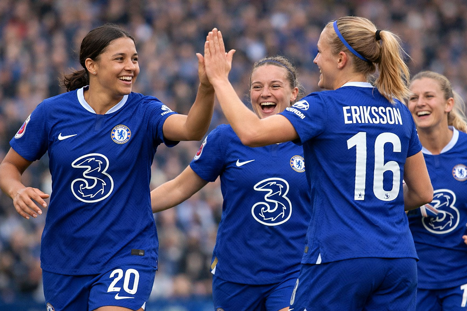 Chelsea Vrouwen pakt belangrijke zege in WSL, Madonna is toeschouwer