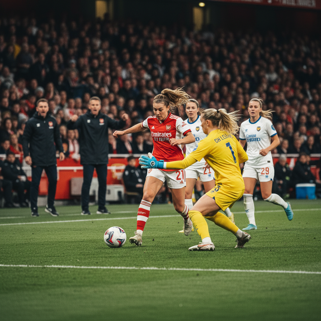 Arsenal dames met Pelova en Van Domselaar dominant tegen OH Leuven in Champions League play-offs
