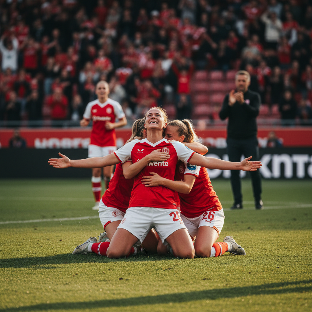 Emotionele Hattrick Jaimy Ravensbergen voor FC Twente in Vrouwen Eredivisie