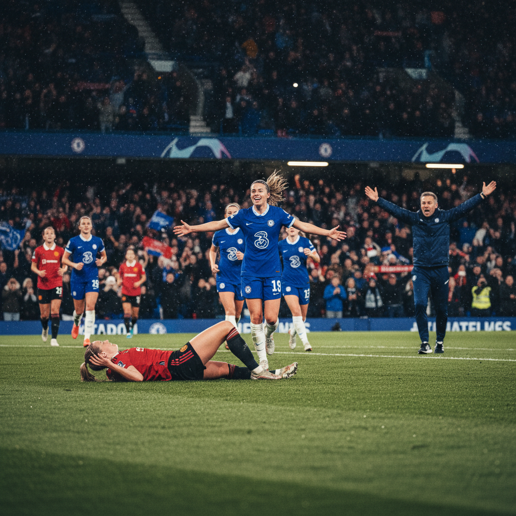 Chelsea Vrouwen verslaat Manchester United na verlenging in FA Cup