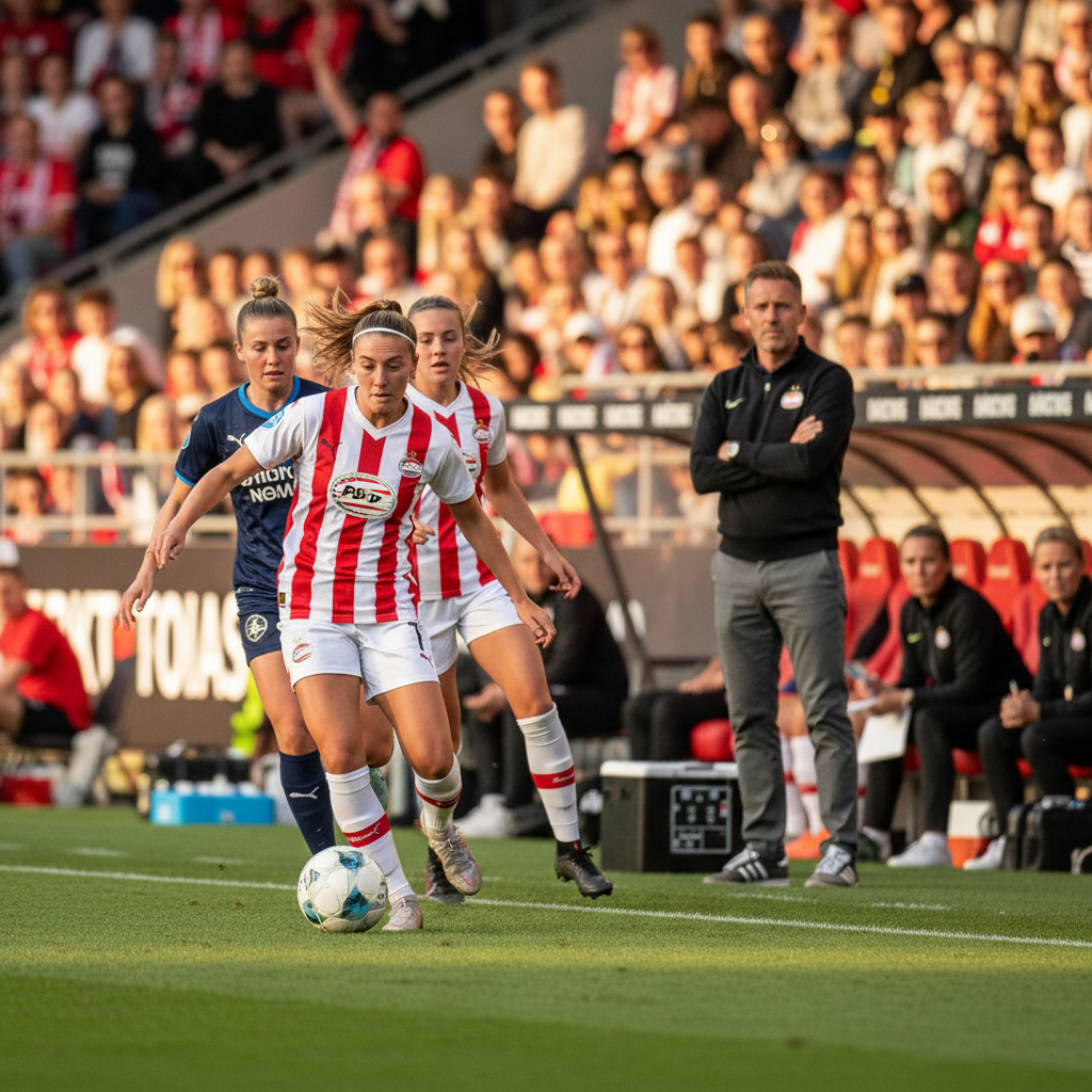 Hoofdtrainer Rick de Rooij vertrekt na dit seizoen bij PSV Vrouwen