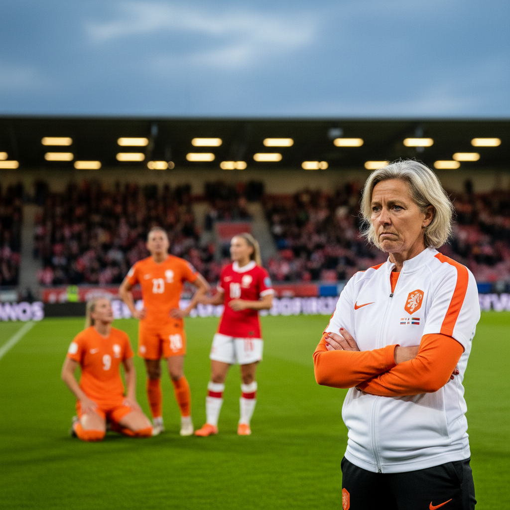 Reactie Veurink na gelijkspel Oranje Leeuwinnen tegen Polen