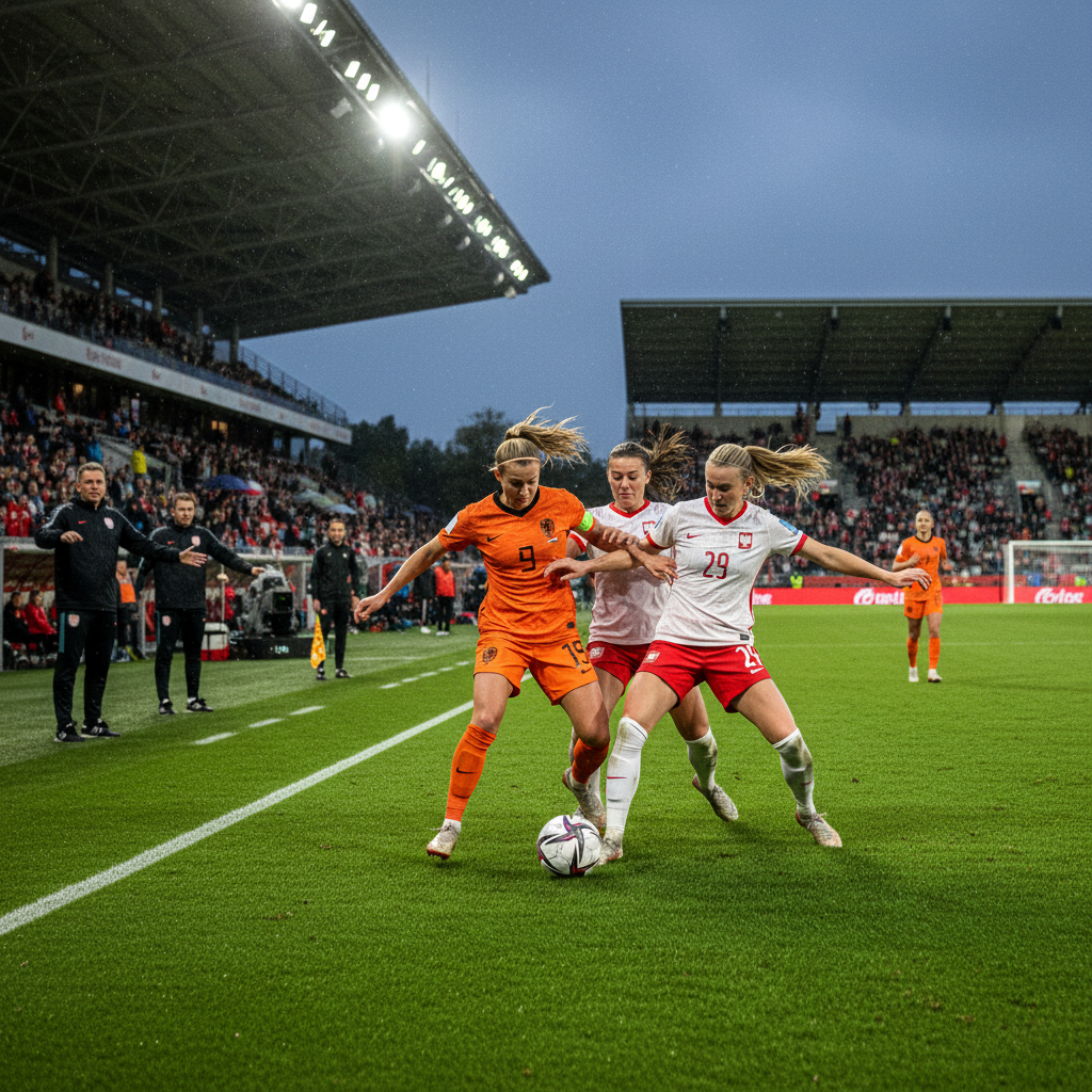 Oranje Leeuwinnen lijden puntenverlies in Polen bij start WK-kwalificatie
