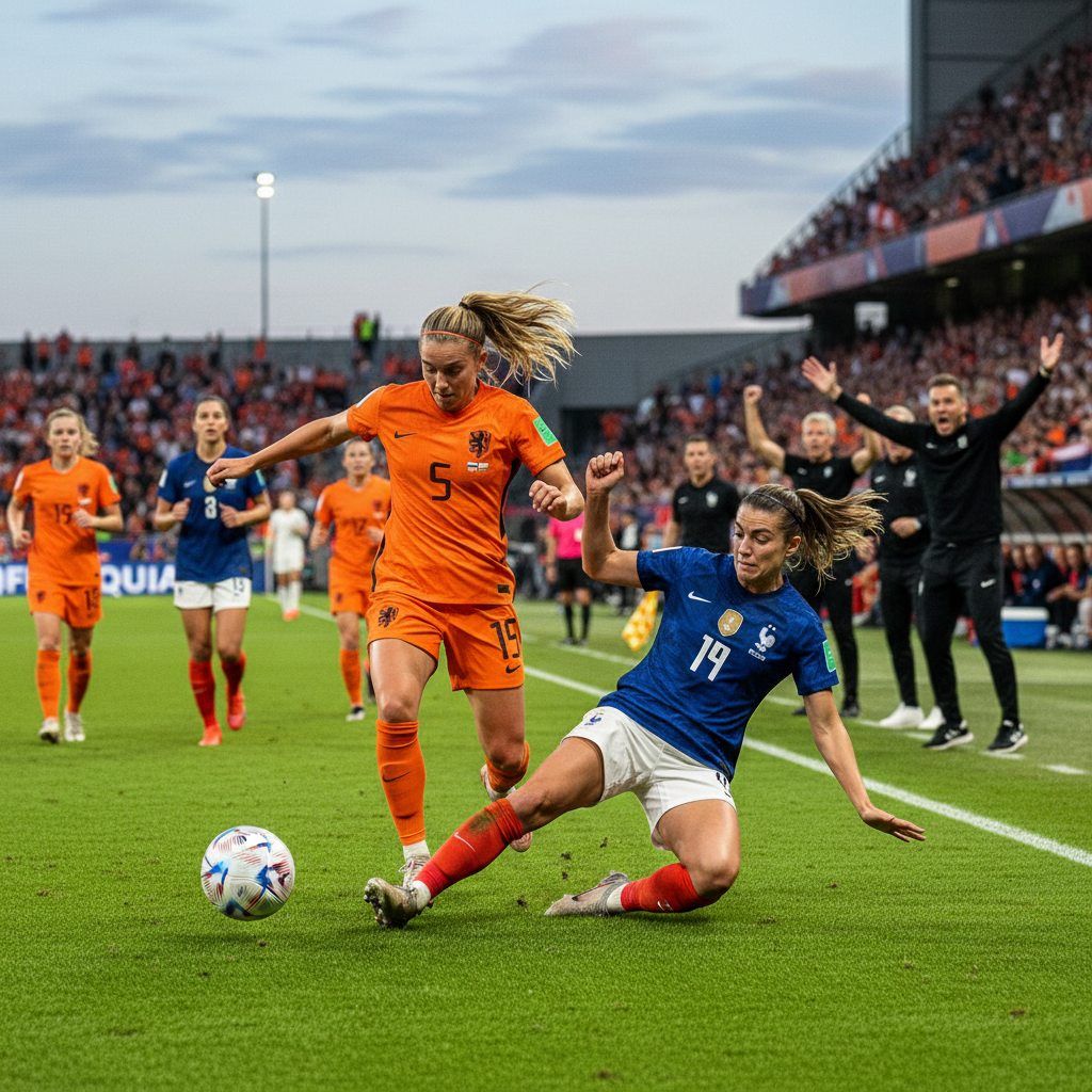 Oranje Leeuwinnen behalen cruciaal gelijkspel tegen Frankrijk op weg naar WK