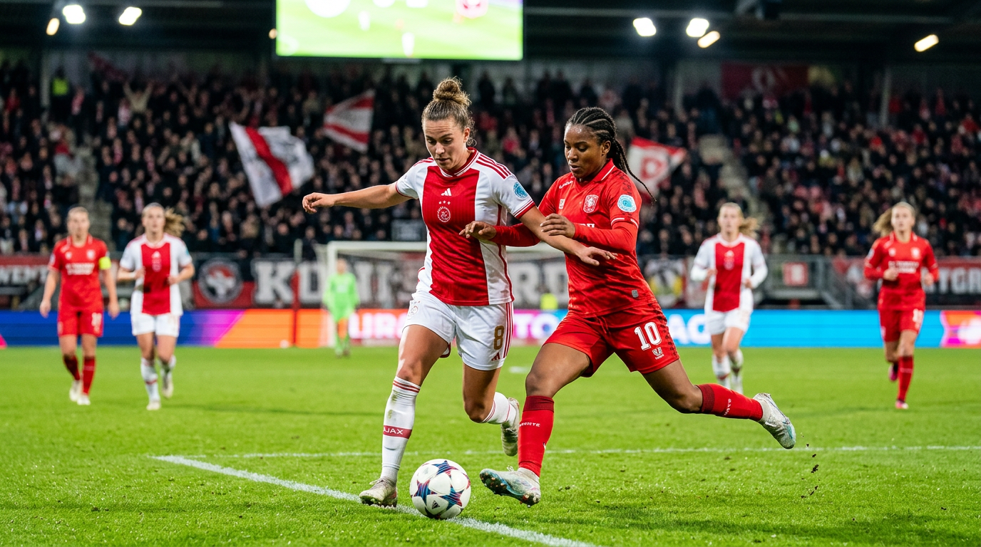 Ajax Vrouwen en FC Twente Vrouwen houden titelstrijd Eredivisie spannend