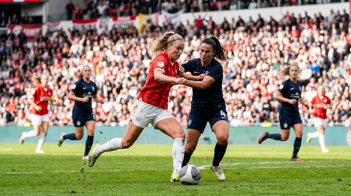 PSV Vrouwen groots onthaald na historisch seizoen