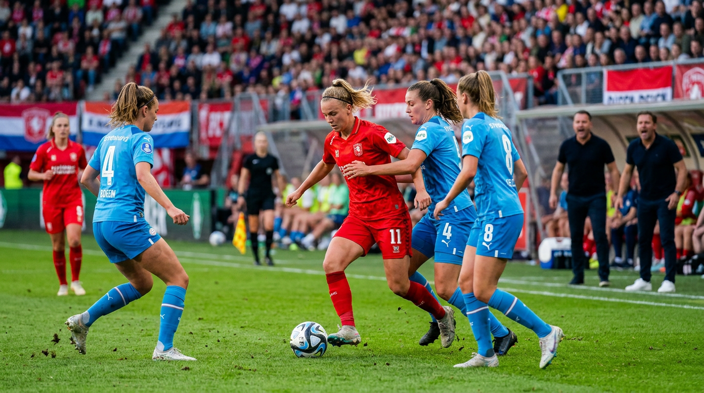 FC Twente Vrouwen wint KNVB Beker in zenuwslopende finale tegen PSV