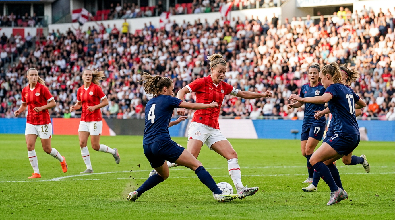 PSV Vrouwen sluit succesvol seizoen af met winst Eredivisie Cup