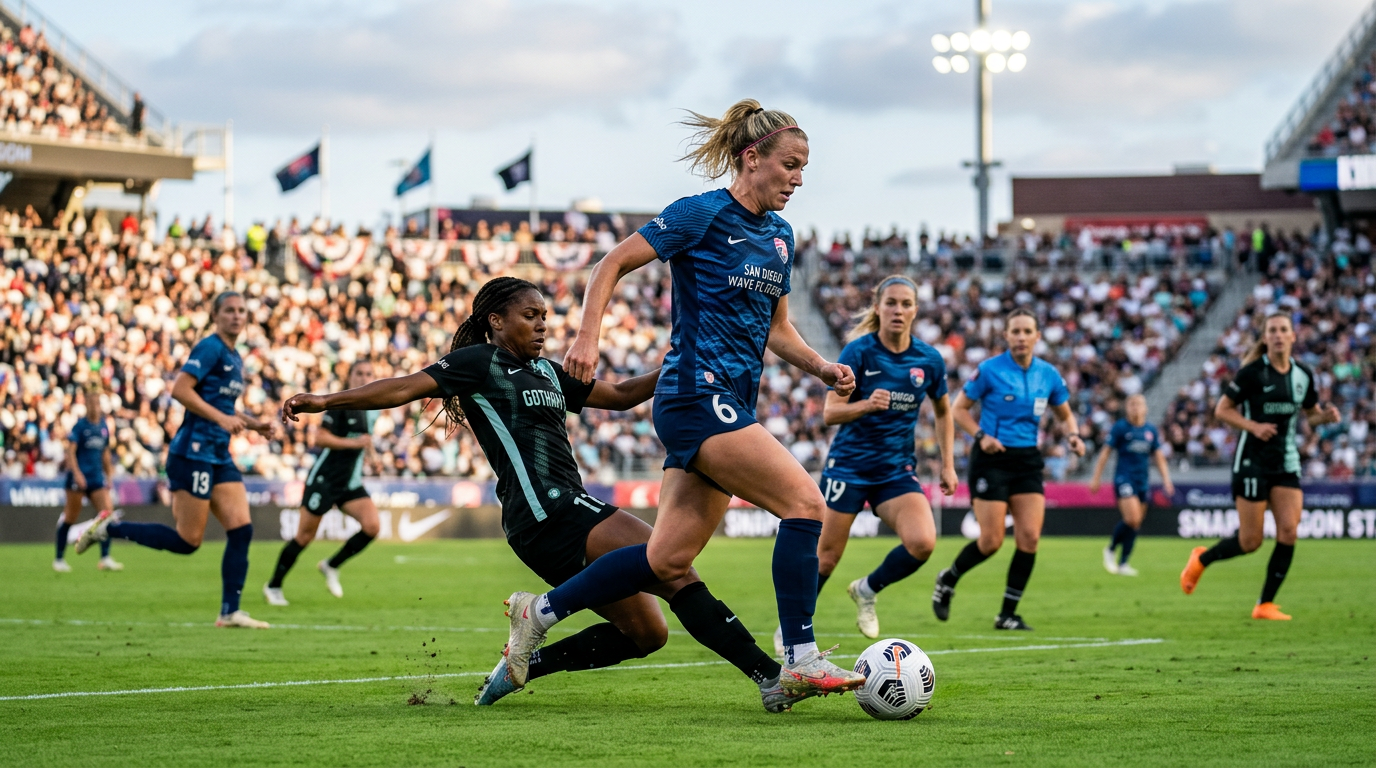 San Diego Wave pakt koppositie in NWSL, Gotham en Courage in vorm