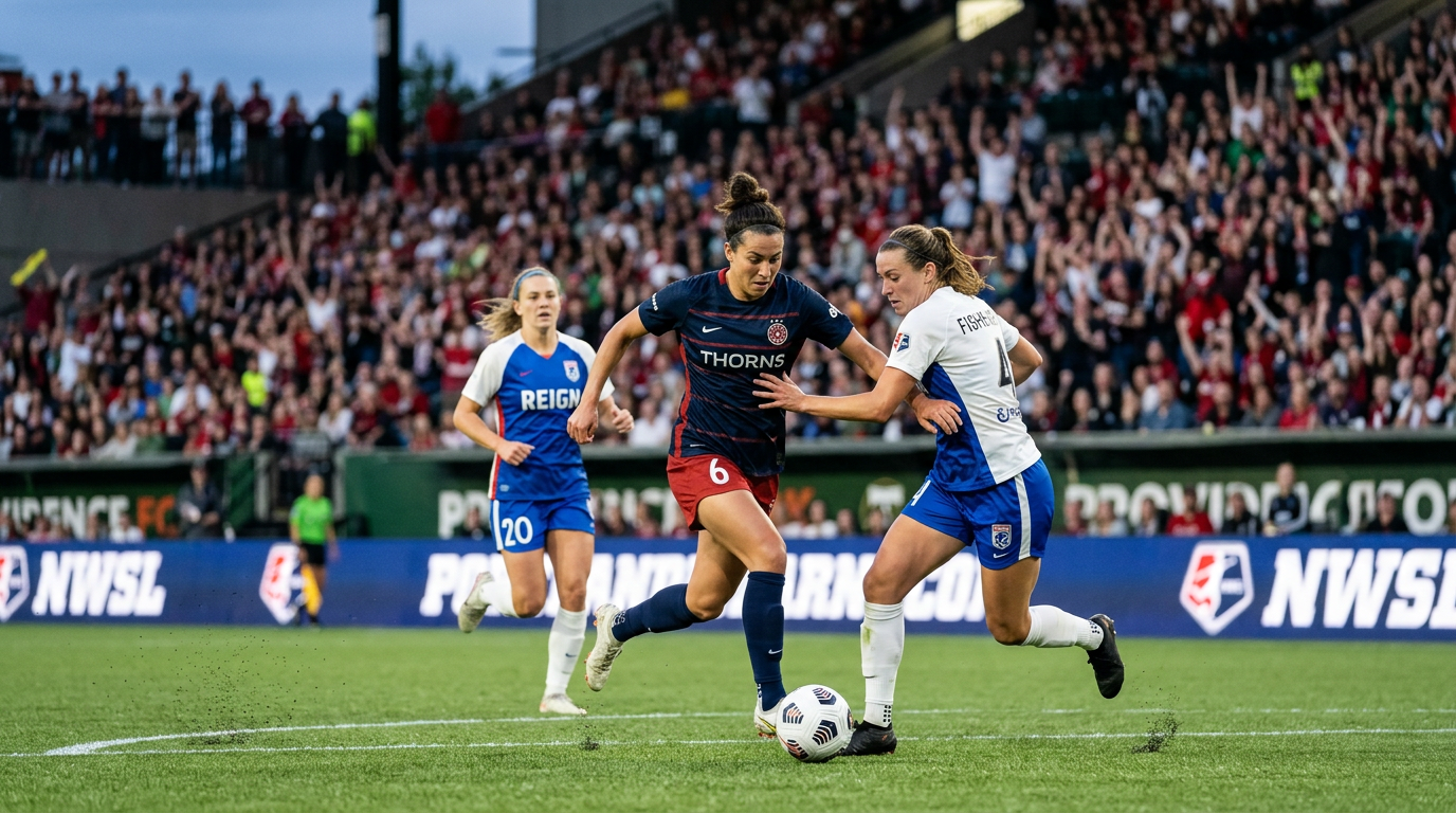 Reign pakt overtuigende wraak op Thorns voor recordpubliek
