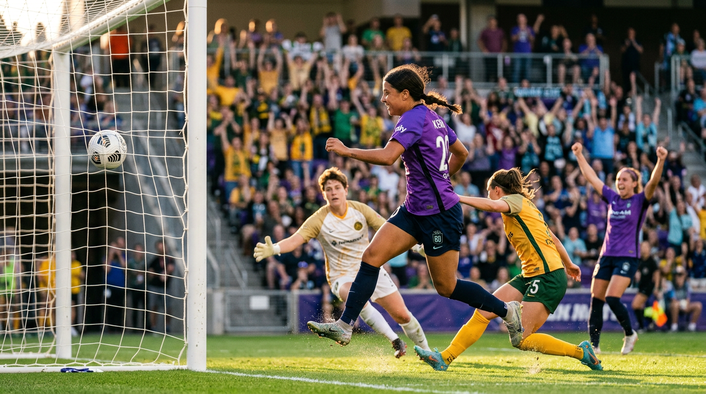 Sam Kerr scoort weer in spectaculaire NWSL-clash tussen Thorns en Gotham