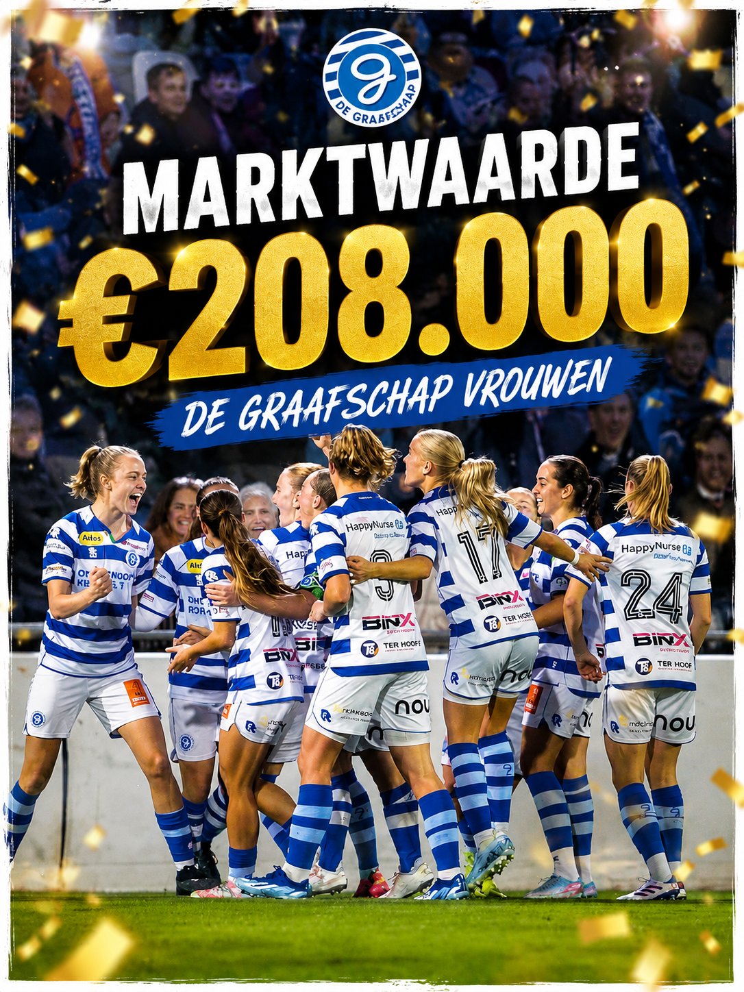 Financiële Mijlpaal voor de Superboerinnen: De Marktwaarde van De Graafschap Vrouwen