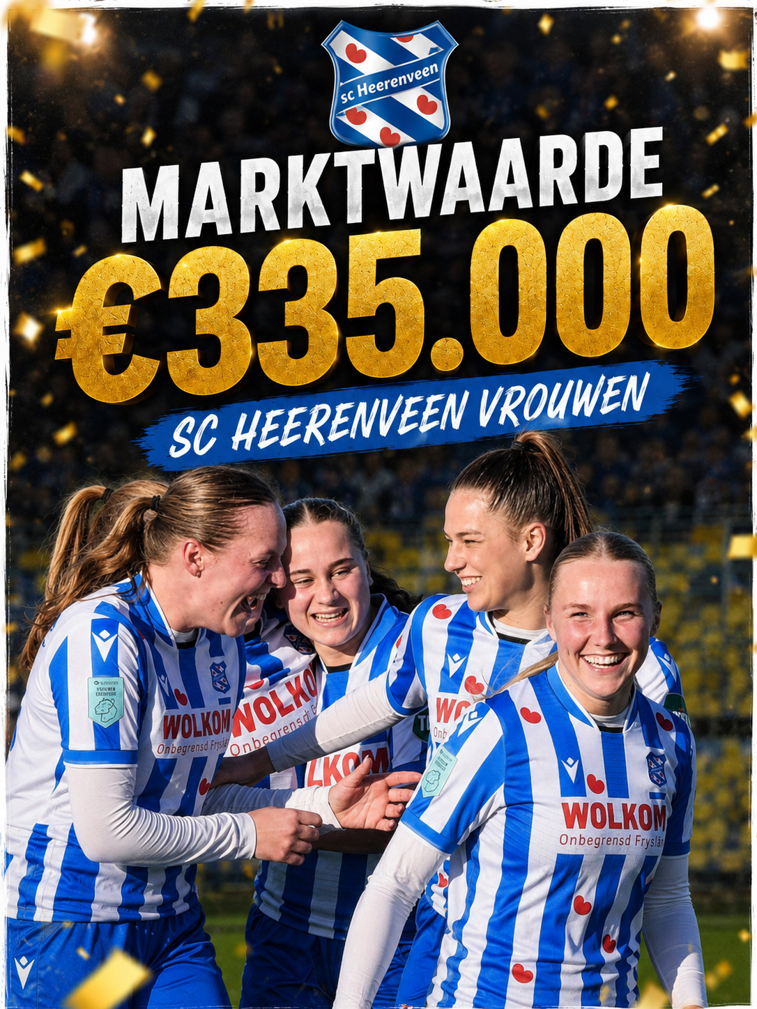 sc Heerenveen Vrouwen bereikt historische totale marktwaarde van €335.000