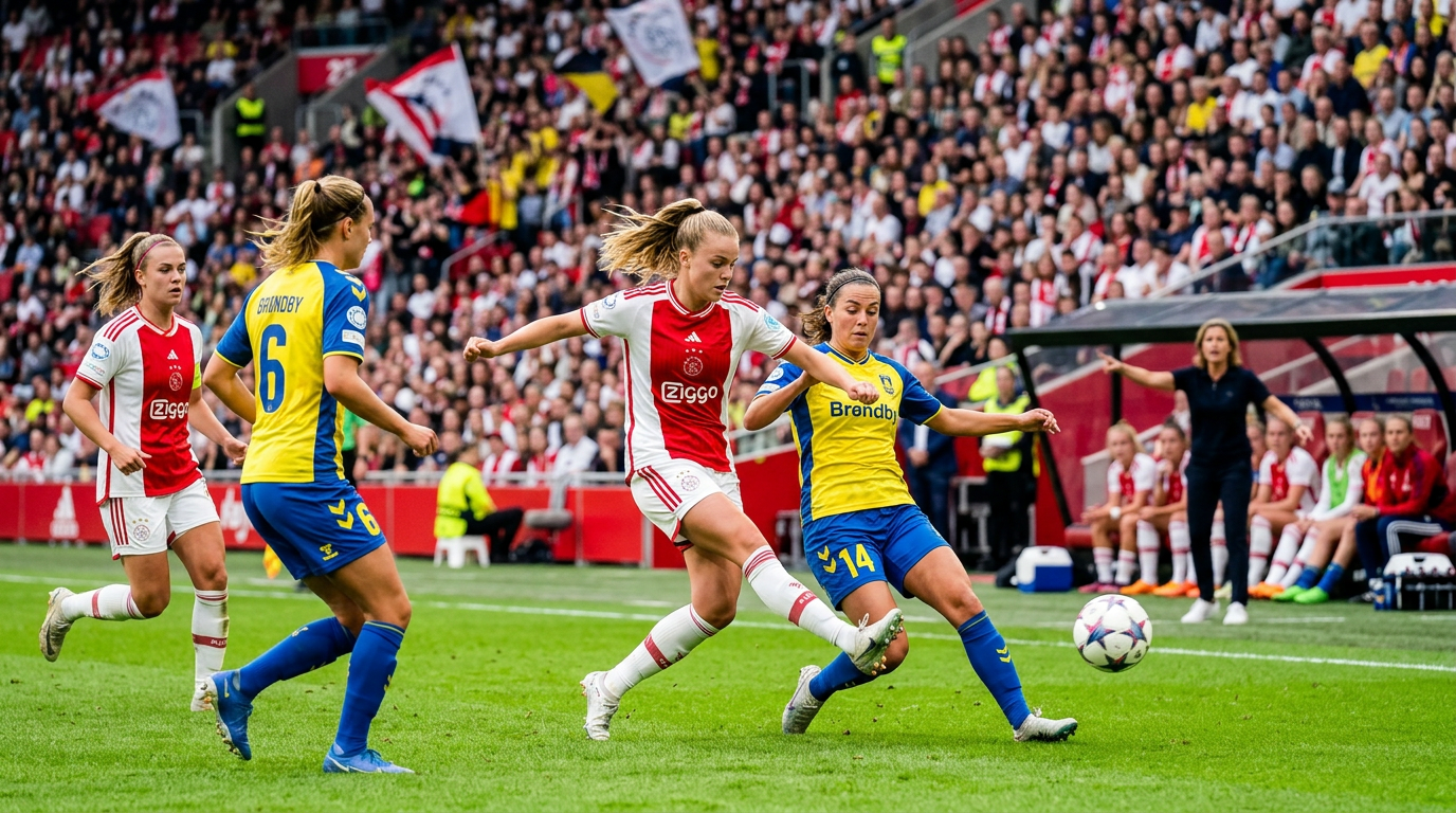 Ajax Vrouwen nadert groepsfase Champions League na zege op Brøndby