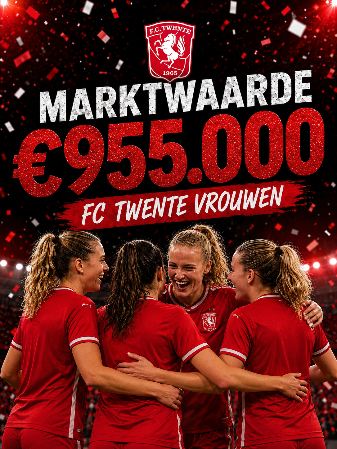 FC Twente Vrouwen officieel de nummer 1 op de marktwaarderanglijst 2026-2027