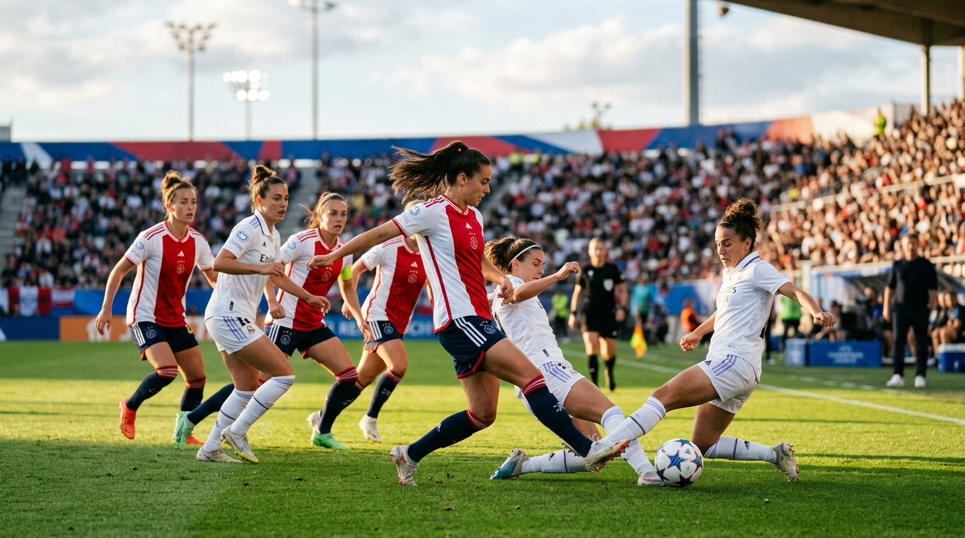 Ajax Vrouwen onderuit tegen Real Madrid in Champions League-voorronde; debutante Levels trefzeker