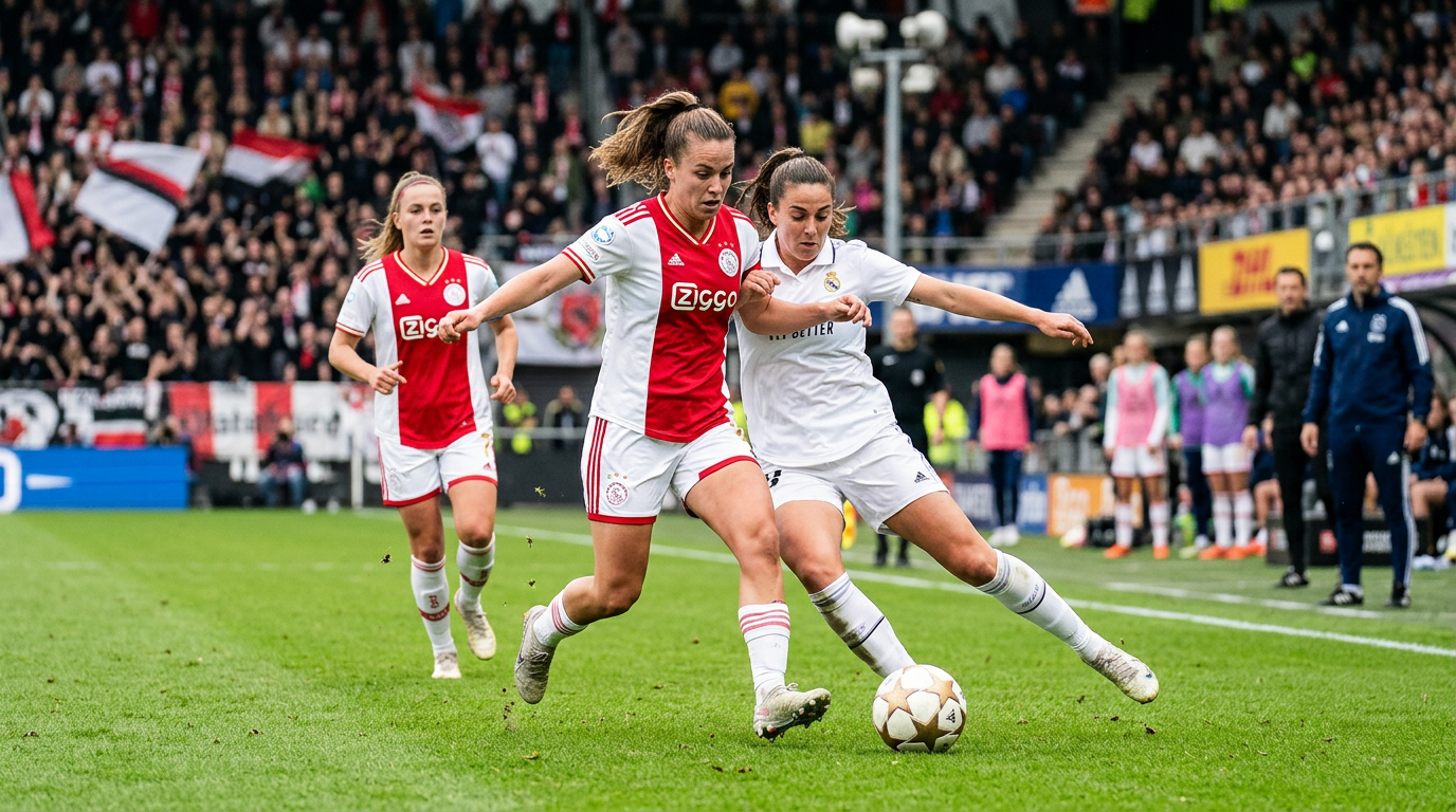 Ajax Vrouwen loopt Champions League mis na nederlaag tegen Real Madrid