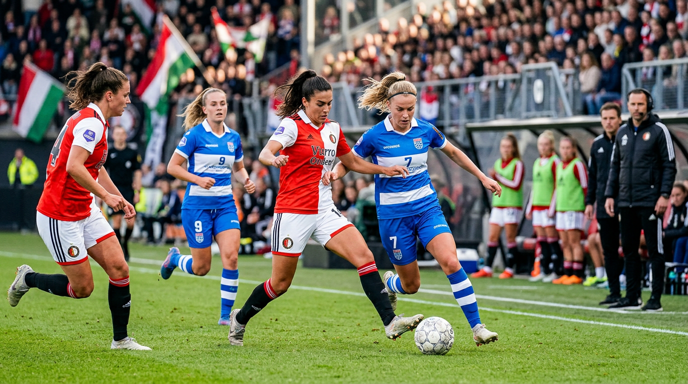 Feyenoord Vrouwen onderuit tegen PEC Zwolle na Europese zege, Ajax Vrouwen overtuigend langs ADO Den Haag