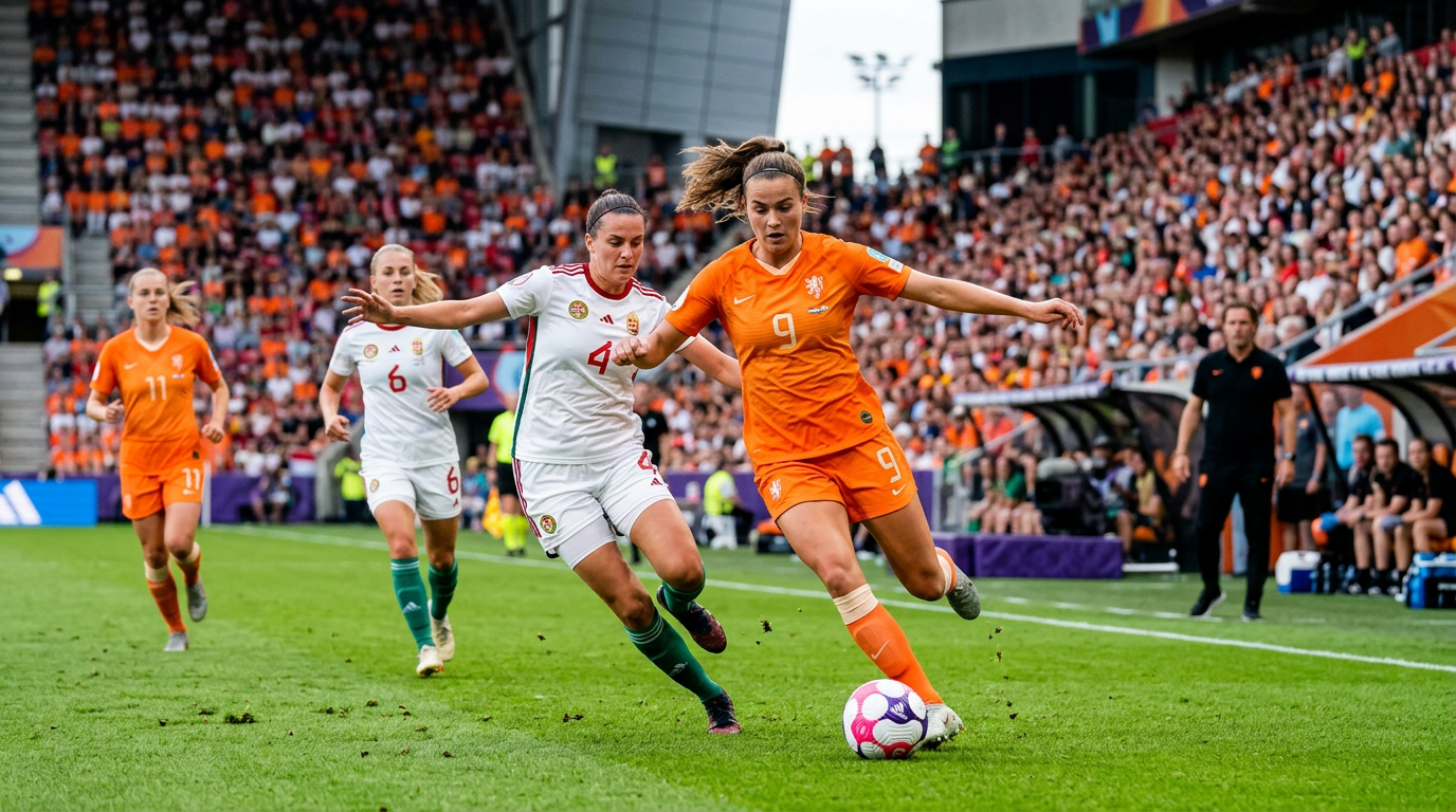 Oranje Leeuwinnen domineren Hongarije met ruime 0-8 zege in WK-play-offs