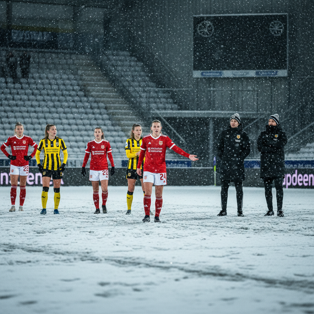 Winter legt vrouwenvoetbal stil: Utrecht – Excelsior afgelast