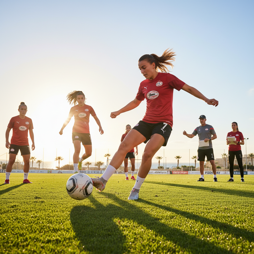 PSV Vrouwen overwinteren op Malta: Training en Toernooi wachten