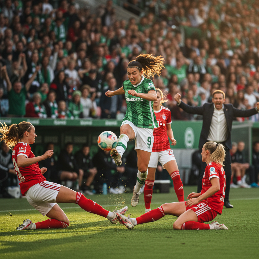  Wolfsburg wint van FC Köln met twee goals van Lineth Beerensteyn !!